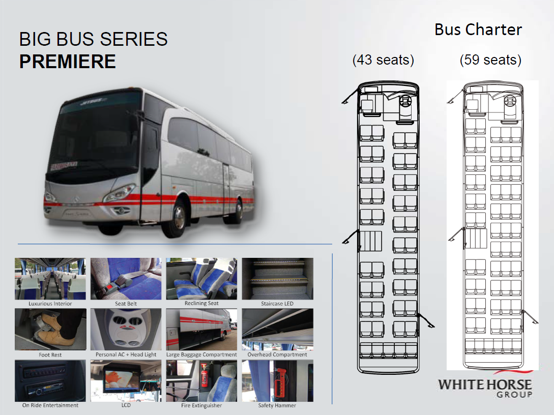 Bus Pariwisata White Horse